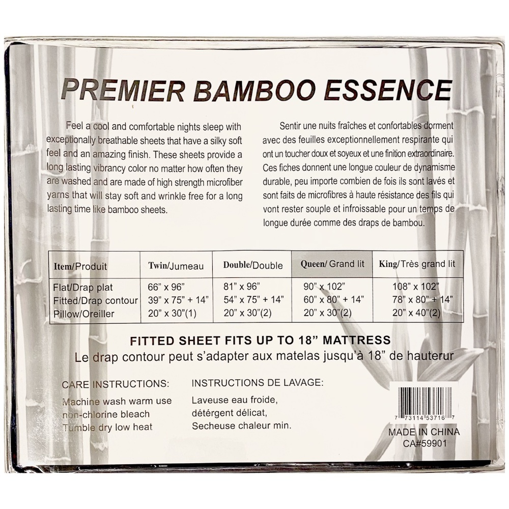 ✨SALE✨Queen 6pc Charcoal Bedsheets - Picture 4 of 5